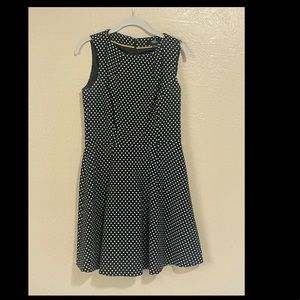 Boutique Navy Polka Dot Fit & Flare Dress for Ole Miss